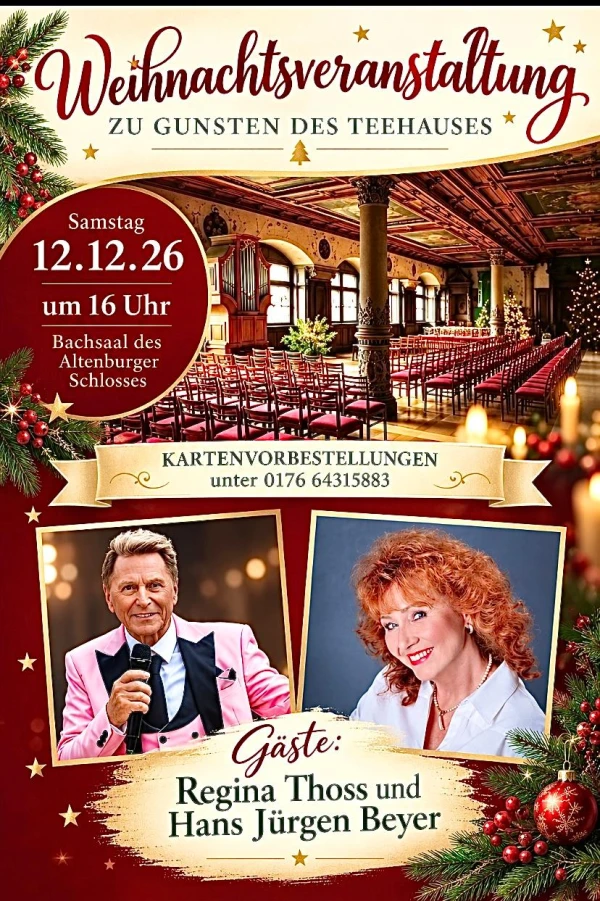 Weihnachtsveranstaltung zugunsten des Teehauses