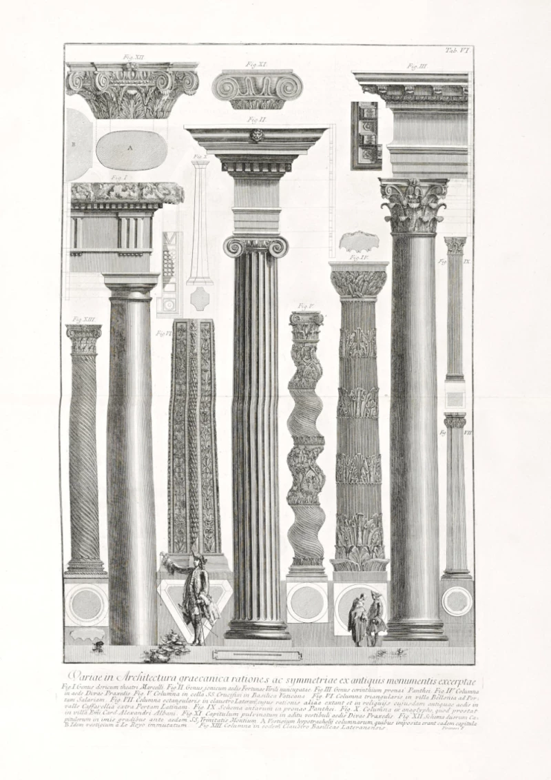 Der 3. Advent im Altenburger Lindenau-Museum | Giovanni Battista Piranesi, Variae in Architectura graecanica rationes ac symmetriae ex antiquis monumentis, 1761