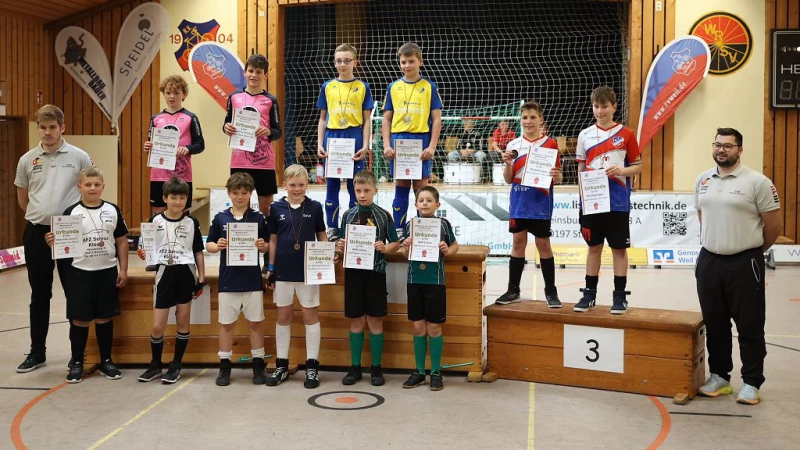 Ehrenberger Radballer qualifizieren sich erneut für die U13 DM 2025 | Siegerehrung U13 HF-DM Weil im Schönbuch