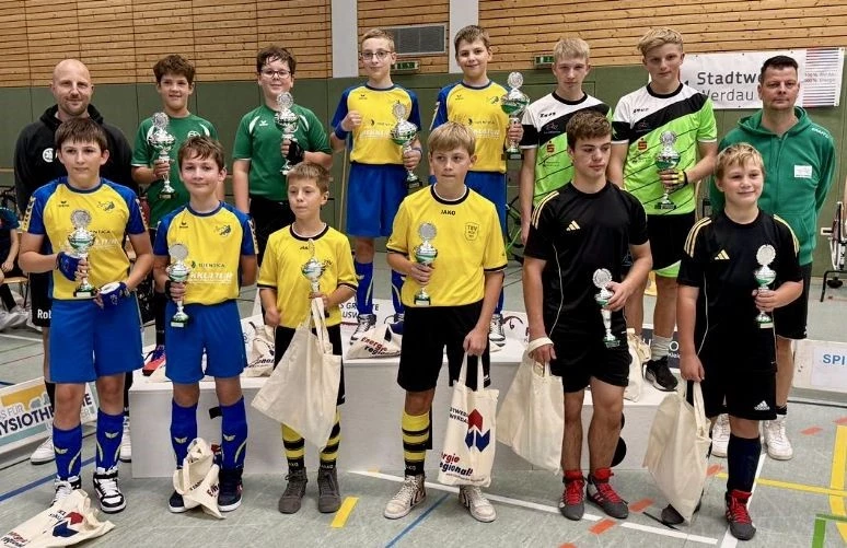 Ehrenberger Radballer in Fraureuth zu Gast | Siegerehrung für die Altersklasse U15