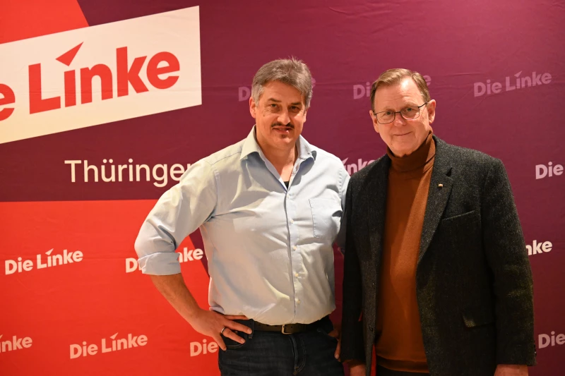 Thüringer Linke setzt ein starkes Signal für die Bundestagswahl | Frank Tempel und Bodo Ramelow