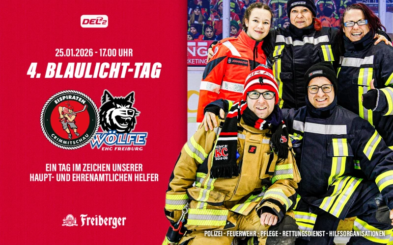 Am 25. Januar: Eispiraten richten 4. Blaulicht-Tag aus | 