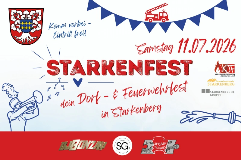Starkenfest 2026: Dorf- & Feuerwehrfest in Starkenberg am 11. Juli | 