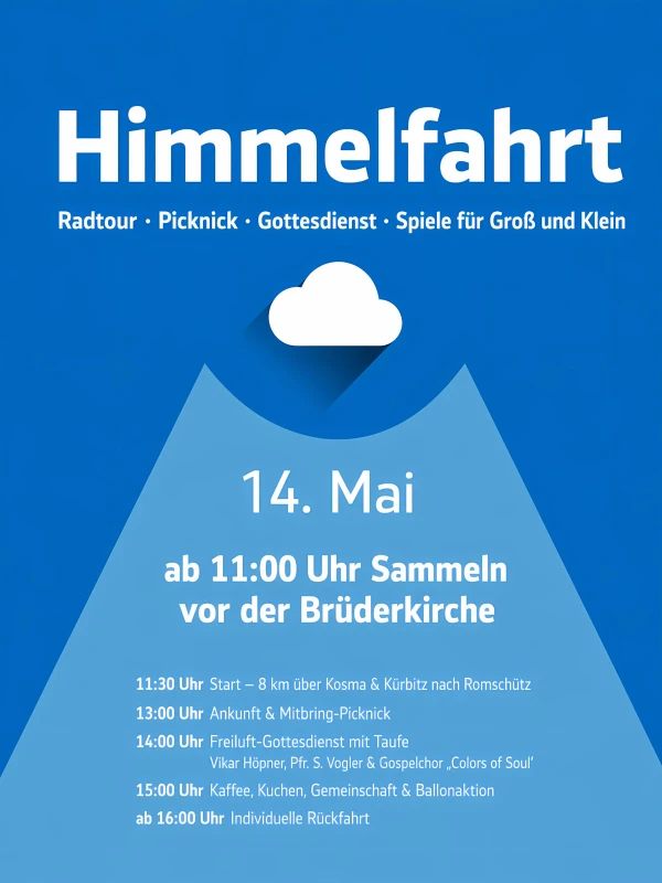 Fahrradtour, Picknick und Gottesdienst