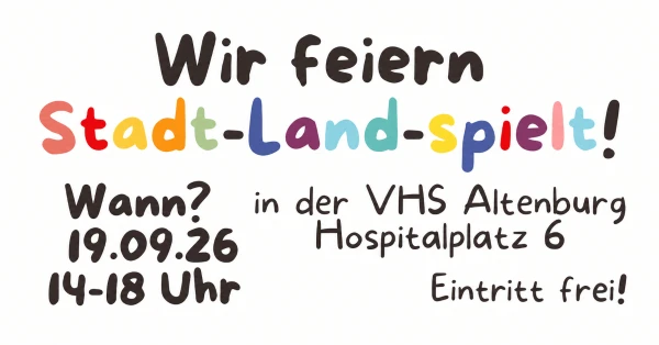 „Stadt-Land-Spielt!“ – Tag des Gesellschaftsspiels 2026