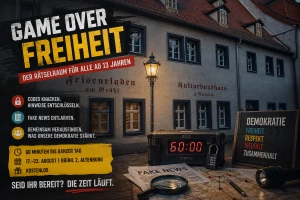 Rätselraum „Game over Freiheit“ in Altenburg: Codes knacken, Demokratie schützen