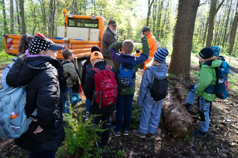 43 Zweitklässler pflanzen rund 100 Bäumchen | 