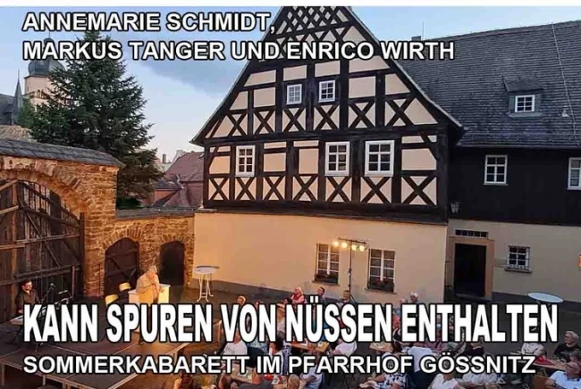 VorschauBild - Sommerkabarett im Pfarrhof: Kann Spuren von Nüssen enthalten