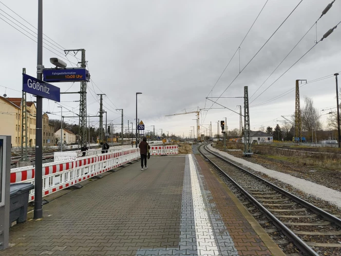 VorschauBild - Arbeiten im Bereich des Bahnhofs Gößnitz