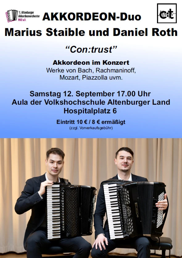 AKKORDEON-Duo Marius Staible und Daniel Roth