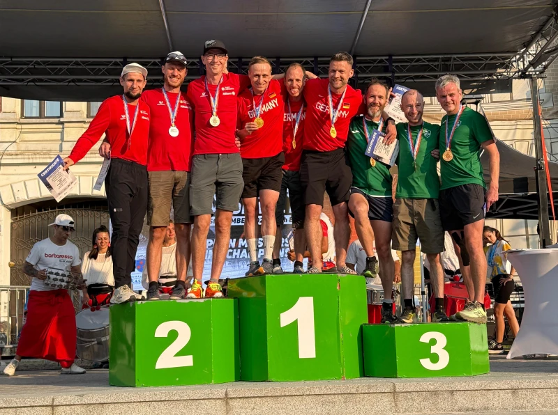 Europameistertitel für Stephan Amberg und das deutsche Team in Rumänien | Siegerehrung „Vertical Race“