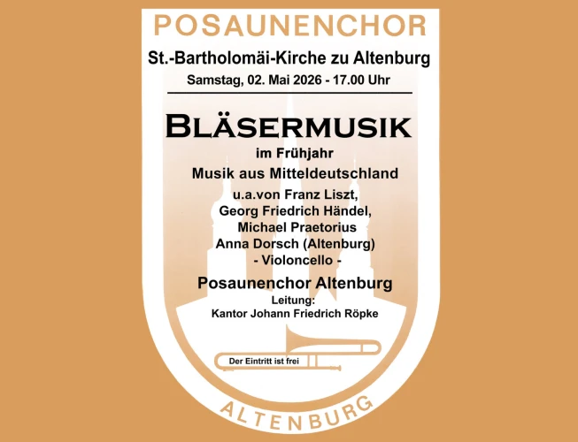VorschauBild - Bläsermusik im Frühjahr — St. Bartholomäi-Kirche, 2. Mai 2026