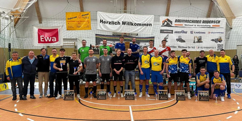 45. Internationales Neujahrsturnier im Radball des SV Blau-Gelb Ehrenberg | Siegerehrung 45. Internationales Neujahrsturnier 