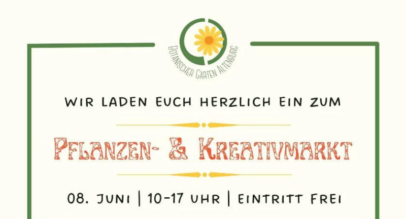 Die nächsten Veranstaltungen im Botanischen Erlebnisgarten Altenburg | 
