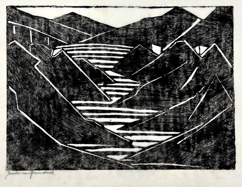 Zeitlos modern | Jacoba van Heemskerck, Komposition (Fjord), 1916