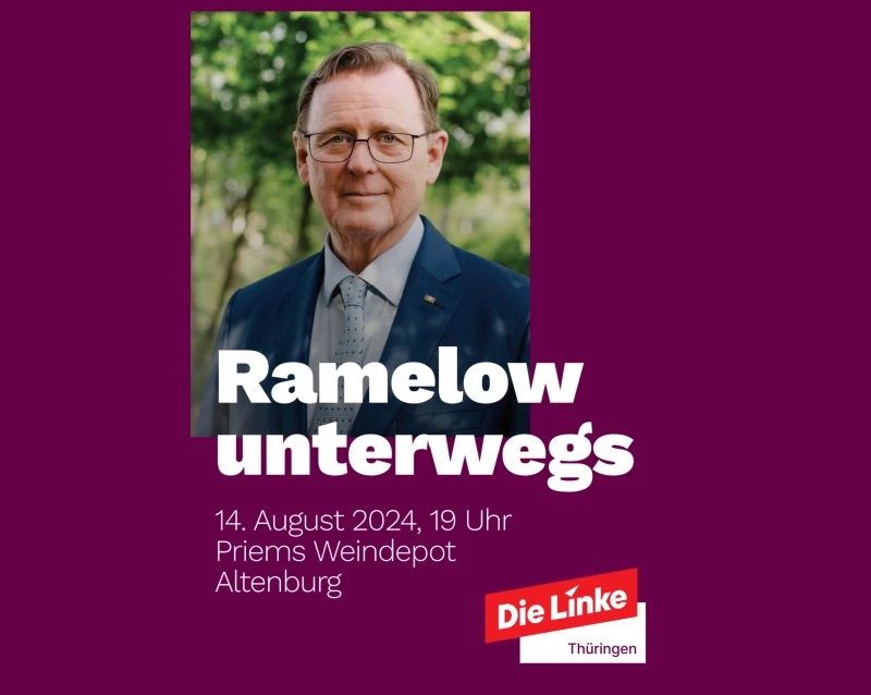 Ramelow unterwegs: Am 14. August in Altenburg! | 