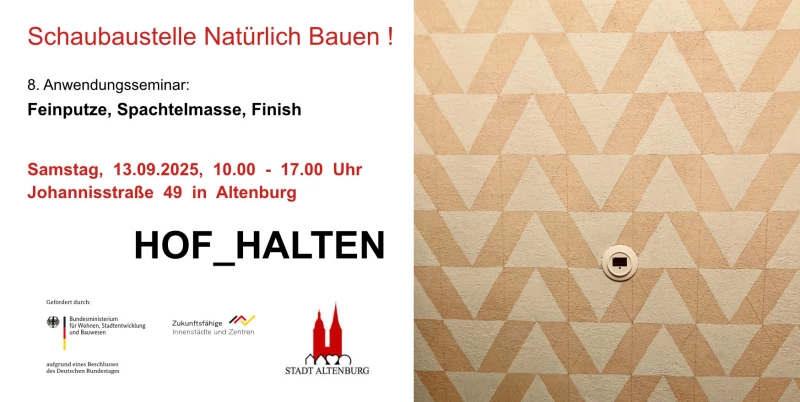 8. Anwendungsseminar „Natürlich Bauen“ | 